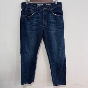 Wrangler Relaxed Fit Dark Wash Denim Jeans Men Size 34x29